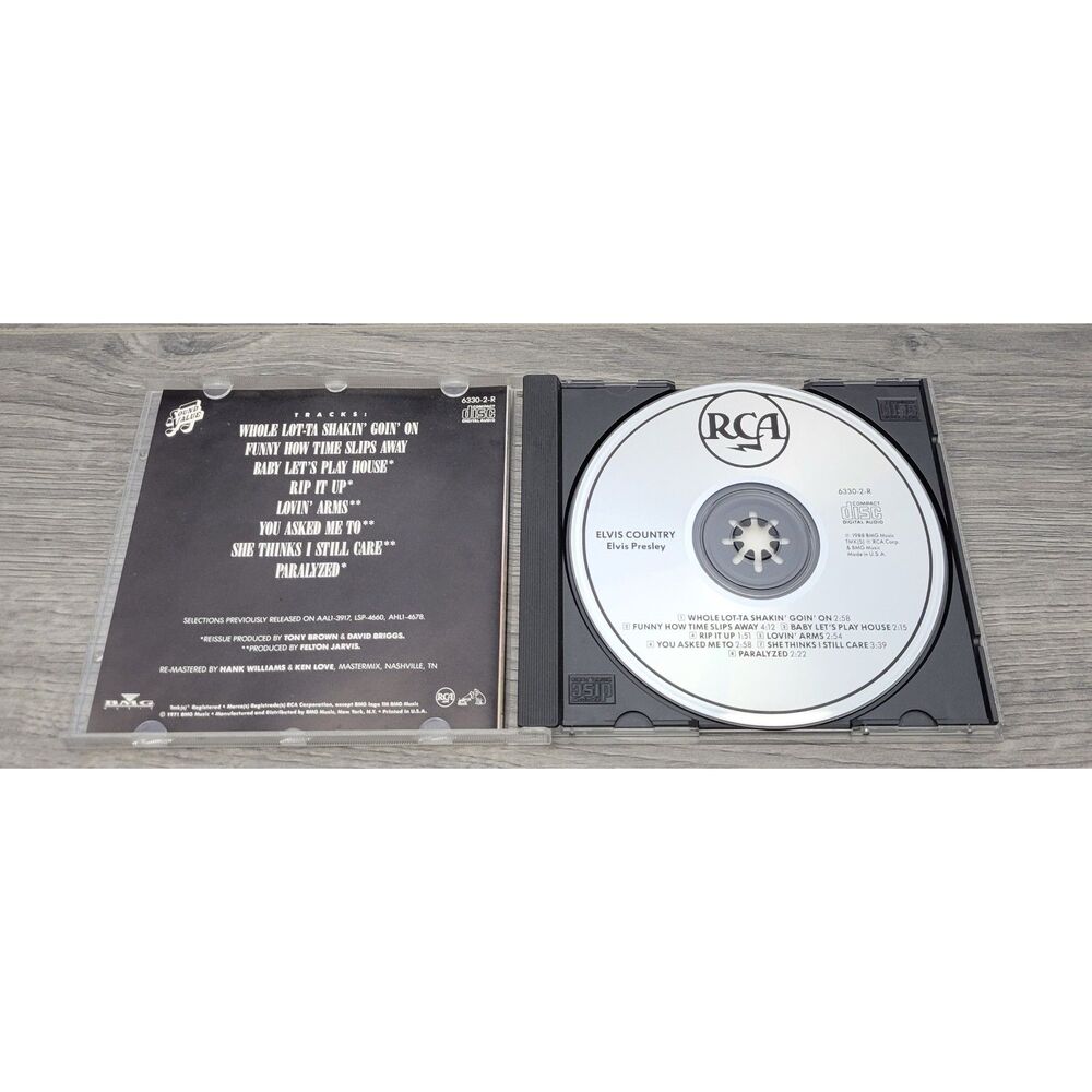VTG 1988 BMG Music Elvis Presley Elvis Country CD I'm 10,000 Years Old - Picture 3 of 6